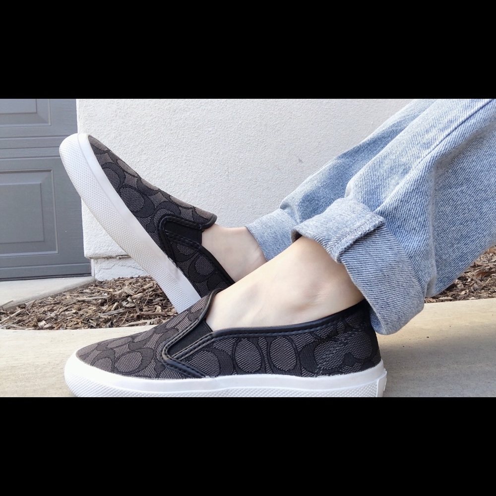 Coach Monogram Slip-on Sneakers!